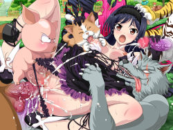 Rule 34 | 10s, 1girl, accel world, anal, animal, arita haruyuki, bestiality, black hair, breasts, brown eyes, cat, censored, clothed sex, clothes pull, clothing aside, cum, cum in pussy, double penetration, dress pull, ejaculation, gloves, group sex, hairband, handjob, kuroyukihime, legs, lolita channel, long hair, medium breasts, mosaic censoring, multiple penetration, nipples, non-web source, open mouth, panties, panties aside, panty pull, penis, pig, rape, sex, shoes, spread legs, tears, tongue, torn clothes, triple penetration, underwear, upside down (gian2), vaginal, wings, wolf