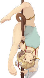 Rule 34 | 1girl, 2equal8, andira (granblue fantasy), animal ears, blonde hair, casual one-piece swimsuit, erune, granblue fantasy, groin, highleg, highleg swimsuit, highres, looking at viewer, monkey ears, monkey girl, monkey tail, navel, one-piece swimsuit, solo, swimsuit, tail, thigh strap, thighs