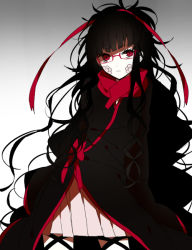 Rule 34 | 1girl, azami (kagerou project), glasses, kagerou project, long hair, red eyes, ribbon, scales, solo, very long hair, wonoco0916