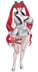Rule 34 | artist request, blade &amp; soul, breasts, curvy, gon (blade &amp; soul), highres, large breasts, nurse, red hair, third-party edit, toned, yellow eyes