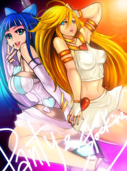 Rule 34 | 10s, bad anatomy, highres, jewelry, lots of jewelry, mr chwadee, panty &amp; stocking with garterbelt, panty (psg), stocking (psg), tagme