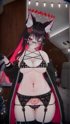 Rule 34 | 1girl, 3d, animated, bouncing breasts, breasts, cleavage, highres, large breasts, solo, tagme, thighs, video, vrchat