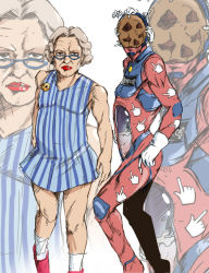 Rule 34 | 1girl, at2., cookie, cookie clicker, food, glasses, grandma (cookie clicker), jojo no kimyou na bouken, old, old woman, stand (jojo), you gonna get raped