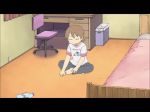 Rule 34 | 2girls, aioi yuuko, animated, sound, barefoot, black hair, brown hair, epic, glasses, judo throw, lowres, mother and daughter, multiple girls, nichijou, subtitled, tagme, video, video