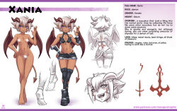 Rule 34 | 1girl, barefoot, black bra, body markings, boots, bra, breasts, bridal gauntlets, censored, censored nipples, character name, character sheet, commentary, completely nude, demon girl, demon horns, demon tail, demon wings, english commentary, english text, feet, foot focus, grey hair, greyscale, horns, maxa&#039;, midriff, monochrome, navel, nude, original, sketch, small breasts, solo focus, spiked hair, sword, tail, underwear, weapon, white background, wings, xania (maxa&#039;)