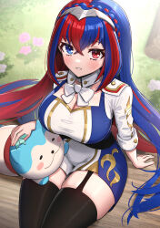 Rule 34 | 1girl, absurdres, alear (female) (fire emblem), alear (fire emblem), breasts, fire emblem, fire emblem engage, gonzarez, highres, large breasts, long hair, multicolored hair, nintendo, solo, two-tone hair, very long hair