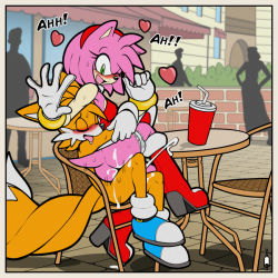 Rule 34 | amy rose, ardan norgate, cum, cum in pussy, exhibitionism, furry, tails (sonic), public indecency, sega, sonic (series), tagme