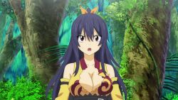 Rule 34 | animated, anime screenshot, breasts, cleavage, eden&#039;s zero, highres, homura kogetsu, large breasts, long hair, screencap, tagme, video