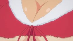 Rule 34 | 10s, 1girl, animated, animated gif, bouncing breasts, breasts, cleavage, homura (senran kagura), large breasts, no bra, senran kagura, solo, tan, tanline, torn clothes, underboob