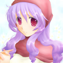 Rule 34 | 1girl, blush, chunsoft, closed mouth, dragon quest, dragon quest ii, enix, eyebrows, head scarf, long hair, looking at viewer, minyo, own hands together, portrait, princess of moonbrook, smile, solo, tareme, upper body, white background