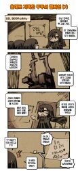 Rule 34 | 4girls, 4koma, puff of air, ^^^, black hair, brown eyes, chibi, comic, commentary request, door, electric chair, girls&#039; frontline, hair over one eye, halloween, highres, korean commentary, korean text, long hair, madcore, multiple girls, note, nyto (generic) (girls&#039; frontline), nyto (girls&#039; frontline), open door, open mouth, opening door, paper, paradeus, scapular, sweatdrop, tape, theft, translation request, | |