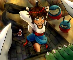Rule 34 | 1girl, ajna (indivisible), commentary, eiburine, indivisible