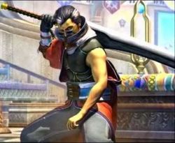 Rule 34 | 00s, 1boy, auron, fighting stance, final fantasy, final fantasy x, gloves, huge weapon, lowres, male focus, muscular, scar, solo, stance, sunglasses, sword, weapon