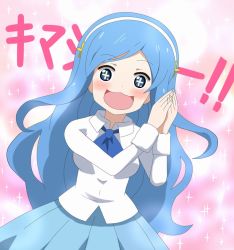 Rule 34 | + +, 10s, 1girl, :3, blue eyes, blue hair, blush, commentary request, gradient background, hairband, himouto! umaru-chan, long hair, matching hair/eyes, open mouth, shippo (shishizaru), solo, symbol-shaped pupils, tachibana sylphynford, tail