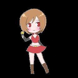 Rule 34 | 1girl, animated, animated gif, blinking, blush, brown hair, chibi, dancing, lowres, meiko (vocaloid), microphone, music, one eye closed, red theme, short hair, singing, skirt, solo, transparent background, vocaloid, wink, winking (animated)