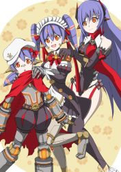 Rule 34 | 3girls, age progression, android, bad id, bad twitter id, breasts, dual persona, eyebrows, eyelashes, gloves, hat, horns, joints, long hair, maid, maid headdress, multiple girls, nintendo, open mouth, orange eyes, poppi (xenoblade), poppi alpha (xenoblade), poppi qt (xenoblade), poppi qtpi (xenoblade), purple hair, ribbon, robot joints, scarf, short hair, smile, spikes, spoilers, twintails, xenoblade chronicles (series), xenoblade chronicles 2