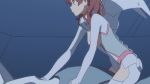 Rule 34 | 10s, 1girl, ahoge, animated, anime screenshot, anus, ass, bent over, bodysuit, breasts, brown hair, clitoris, darling in the franxx, from behind, functionally nude, green eyes, hair tie, medium breasts, miku (darling in the franxx), nipples, nude filter, peppymcfalco (editor), plugsuit, pussy, revealing clothes, skin tight, sound, third-party edit, twintails, uncensored, video, white bodysuit