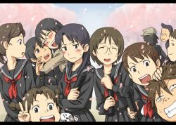 Rule 34 | 00s, 5boys, 6+girls, aiko (dennou coil), amasawa yuuko, cherry blossoms, dennou coil, denpa (dennou coil), densuke (dennou coil), everyone, gachagiri (dennou coil), graduation, harakawa ken&#039;ichi, harakawa tamako, hashimoto fumie, letterboxed, mosha, multiple boys, multiple girls, namecchi (dennou coil), okonogi kyoko, okonogi kyouko, okonogi yuuko, sawaguchi daichi, school uniform, serafuku