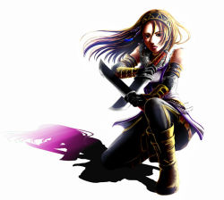 Rule 34 | 1girl, brown hair, natalia, shumizoku, solo, valkyrie profile: covenant of the plume, valkyrie profile (series), weapon