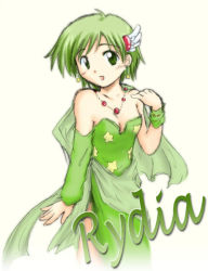 Rule 34 | 1990s (style), 1girl, character name, final fantasy, final fantasy iv, green eyes, green hair, hair ornament, matching hair/eyes, rydia (ff4), solo