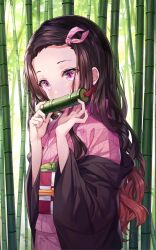 Rule 34 | bamboo, highres, kamado nezuko, kimetsu no yaiba, tagme, wallpaper