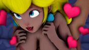 Rule 34 | 1boy, 1girl, 3d, :d, ahegao, animated, barefoot, blonde hair, blue eyes, breasts, closed eyes, cowgirl position, earrings, eyelashes, face, girl on top, hands up, happy sex, heart, hetero, implied sex, jewelry, large breasts, lips, long hair, mario (series), nail polish, nintendo, nipples, nose, nude, open mouth, pink lips, princess peach, red nails, rolling eyes, sidelocks, sitting, smile, solo focus, straddling, super mario bros. 1, tehsinistar, tongue, tongue out, unfinished, video