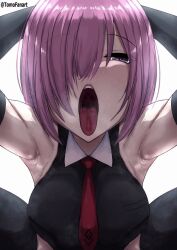 Rule 34 | 1girl, ahegao, animated, animated gif, armpits, breasts, female pervert, large breasts, medium hair, open mouth, pervert, pink hair, presenting, sexually suggestive, short hair, solo, solo focus
