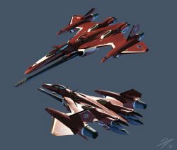 Rule 34 | 2011, 3d, canards, dated, east coast canuck, energy cannon, flying, gunpod, highres, macross, macross frontier, mecha, multiple views, n.u.n.s., realistic, robot, roundel, science fiction, signature, variable fighter, vehicle focus, vf-27