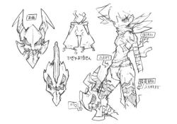 Rule 34 | 1boy, bandages, concept art, dragon, dragon: marked for death, inti creates, official art, shinobi (dmfd)