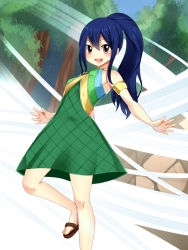 Rule 34 | blue hair, blush, dress, fairy tail, highres, open mouth, planeptune, wendy marvell