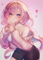 Rule 34 | 1girl, alternate costume, black shawl, blush, chiyori08, closed mouth, commentary, elysia (honkai impact), elysia (miss pink elf) (honkai impact), english commentary, heart, honkai (series), honkai impact 3rd, jewelry, long hair, long sleeves, necklace, pink bag, pink hair, pink nails, pink theme, pointy ears, shawl, solo, upper body