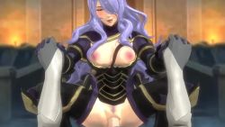 Rule 34 | 1boy, 1girl, 3d, animated, bouncing breasts, breasts, camilla (fire emblem), corrin (fire emblem), corrin (male) (fire emblem), cowgirl position, fire emblem, fire emblem fates, girl on top, hair over one eye, happy sex, hetero, holding hands, intelligent systems, interlocked fingers, jiggle, large breasts, large penis, nintendo, nodusfm, penis, pubic hair, purple hair, pussy, sex, smile, solo focus, sound, straddling, tagme, vaginal, video