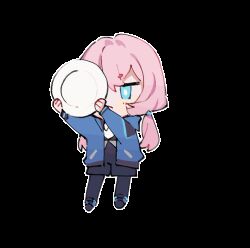 Rule 34 | 1girl, :&lt;, animated, animated gif, arknights, black footwear, black pantyhose, black shorts, blue eyes, blue jacket, blue poison (arknights), blush, broken plate, chibi, closed eyes, closed mouth, commentary, english commentary, full body, hair between eyes, holding, holding plate, jacket, long hair, long sleeves, low twintails, open clothes, open jacket, pantyhose, pantyhose under shorts, pink hair, plate, ruri (dailybloopy), shirt, shoes, short shorts, shorts, simple background, solo, transparent background, twintails, very long hair, white shirt