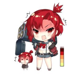 Rule 34 | 2girls, ^^^, anger vein, angry, belt, blue sailor collar, blue shorts, blush, blush stickers, bow, bowtie, brown dress, chibi, crossed arms, dress, fairy (girls&#039; frontline), fang, full body, fur-trimmed jacket, fur trim, furious, fury fairy (girls&#039; frontline), gauge, girls&#039; frontline, hand on own hip, holding, holding rocket launcher, holding weapon, jacket, looking at viewer, m202 flash, midriff, multiple-barrel firearm, multiple girls, multishot rocket launcher, navel, off shoulder, official art, open mouth, red bow, red bowtie, red eyes, red footwear, red hair, red jacket, rocket launcher, sailor collar, saru, shaded face, shirt, shoes, short hair, short shorts, shorts, simple background, sleeveless, sleeveless shirt, standing, suspender shorts, suspenders, third-party source, topknot, transparent background, v-shaped eyebrows, weapon, white shirt
