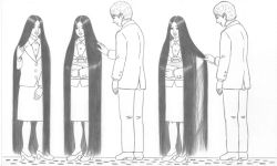 Rule 34 | long hair, monochrome, tagme, very long hair