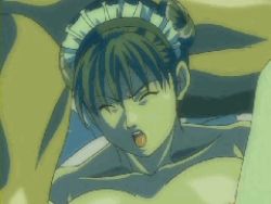 Rule 34 | 00s, 1girl, 2boys, animated, animated gif, breasts, discipline, closed eyes, forced, group sex, huge breasts, huge penis, lowres, madoka araki, multiple boys, nude, open mouth, penis, pussy, sex, text focus, uncensored