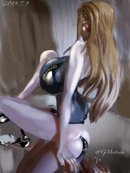 Rule 34 | 1girl, blonde hair, breasts, gmotida, huge breasts, kalifa (one piece), large breasts, long hair, one piece, smile