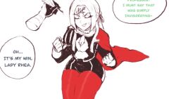 Rule 34 | 1boy, 1girl, 2girls, anger vein, angry, animated, audible speech, bad tag, blank thumbnail, body writing, byleth (fire emblem), byleth (male) (fire emblem), clenched hands, comic dub, drawing, drawing on another&#039;s face, edelgard von hresvelg, english text, face writing, false smile, fire emblem, fire emblem: three houses, forehead, gloves, holding, humiliation, humor, instant loss, kneeling, multiple girls, nintendo, nyantcha, offscreen character, offscreen female, offscreen male, opaluva, pantyhose, red pantyhose, red thighhighs, rhea (fire emblem), smile, solo focus, sound, tagme, thighhighs, tic-tac-toe, uriellillisva, video, white screen roulette