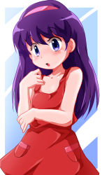 Rule 34 | 1girl, child, himitsu no akko-chan, kagami atsuko, purple eyes, purple hair