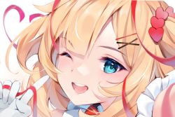 Rule 34 | 1girl, akai haato, andychen, hololive, portrait, simple background, solo, tagme, virtual youtuber, white background