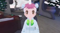 Rule 34 | 1girl, 3d, animal ears, animated, aurelio251, bouquet, bow, bowtie, flower, horns, incoming gift, indoors, kemono friends, kemono friends 3, looking at viewer, video, shirt, single horn, skirt, solo, sound, tail, unico (kemono friends), virtual youtuber