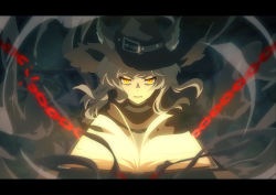 Rule 34 | 1girl, animal ears, anime coloring, arknights, black cloak, black hat, book, broken, broken chain, cat ears, chain, chinese commentary, cloak, dadijiji, hat, haze (arknights), highres, letterboxed, looking at viewer, magic, medium hair, open book, open mouth, orange eyes, silver hair, solo, upper body, witch hat