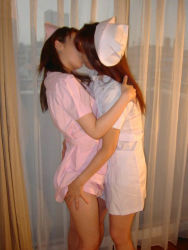 Rule 34 | asian, kiss, nurse, photo (medium), yuri