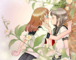 Rule 34 | 2girls, imminent kiss, multiple girls, original, tagme, tsukiishi, yuri