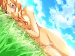 Rule 34 | 1girl, censored, cloud, completely nude, cum, day, jpeg artifacts, mosaic censoring, nude, salem, sky, solo