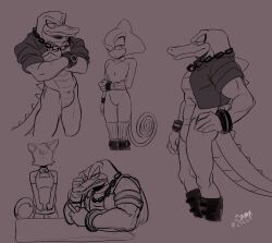 Rule 34 | 3boys, absurdres, bottomless, bulge, chain, chain necklace, espio the chameleon, furry, furry male, furry with furry, highres, jewelry, multiple boys, muscular, muscular male, necklace, pectorals, sharp teeth, sonic (series), tail, teeth, toodamncycle, vector the crocodile