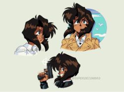 Rule 34 | coat, gunsmith cats, rally vincent, sunglasses, superdeionbro, tagme, trench coat