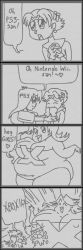 Rule 34 | 3girls, 4koma, comic, console, game console, greyscale, highres, long image, monochrome, multiple girls, os-tan, parody, personification, playstation 3, something awful, tall image, wii, xbox