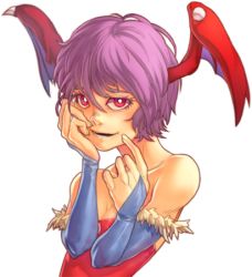 Rule 34 | 1girl, breasts, capcom, estyy, lilith aensland, lowres, red eyes, small breasts, vampire (game)