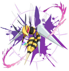 Rule 34 | antennae, beedrill, creatures (company), extra arms, game freak, gen 1 pokemon, insect wings, mega beedrill, mega evolution symbol, mega pokemon, monokero, nintendo, no humans, pokemon, pokemon (creature), red eyes, stinger, wings